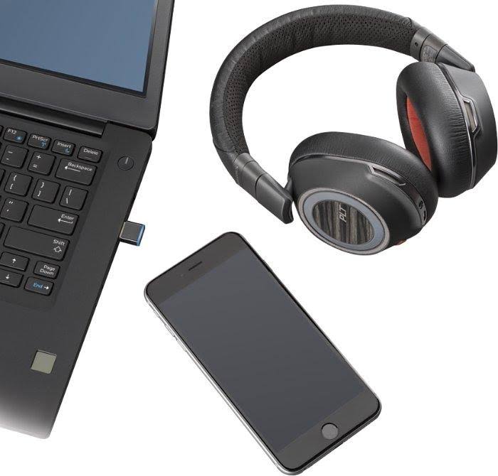 Plantronics Voyager 8200 UC Bluetooth Headset - Black - USB-C