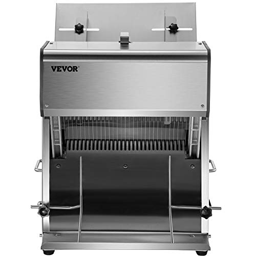 VEVOR 300 Slices/Hour Commercial Conveyor Toaster,2200W Stainless Steel Heavy Duty Industrial Toasters w/ Double Heating Tubes,Countertop Electric Restaurant Equipment for Bun Bagel Bread Baked Food