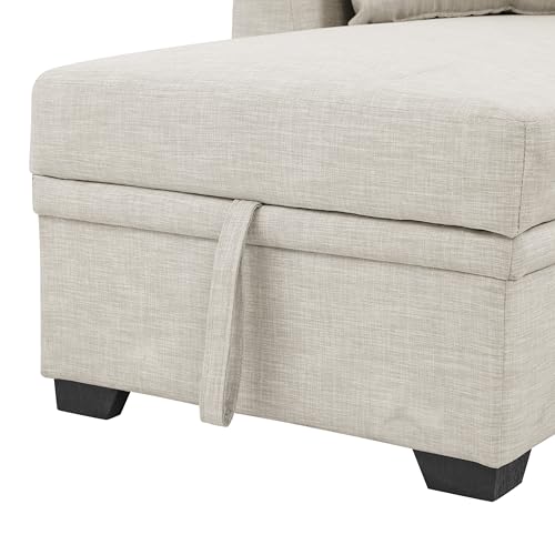 Oversized U-Shaped Sectional Sofa Couch Plush Corduroy Upholstered Modular Deep Seat Sofa&Couch Sectional W/Right Facing Chaise Lounge and 7 Toss Pillows for Home Apartment Living Room Furniture Sets