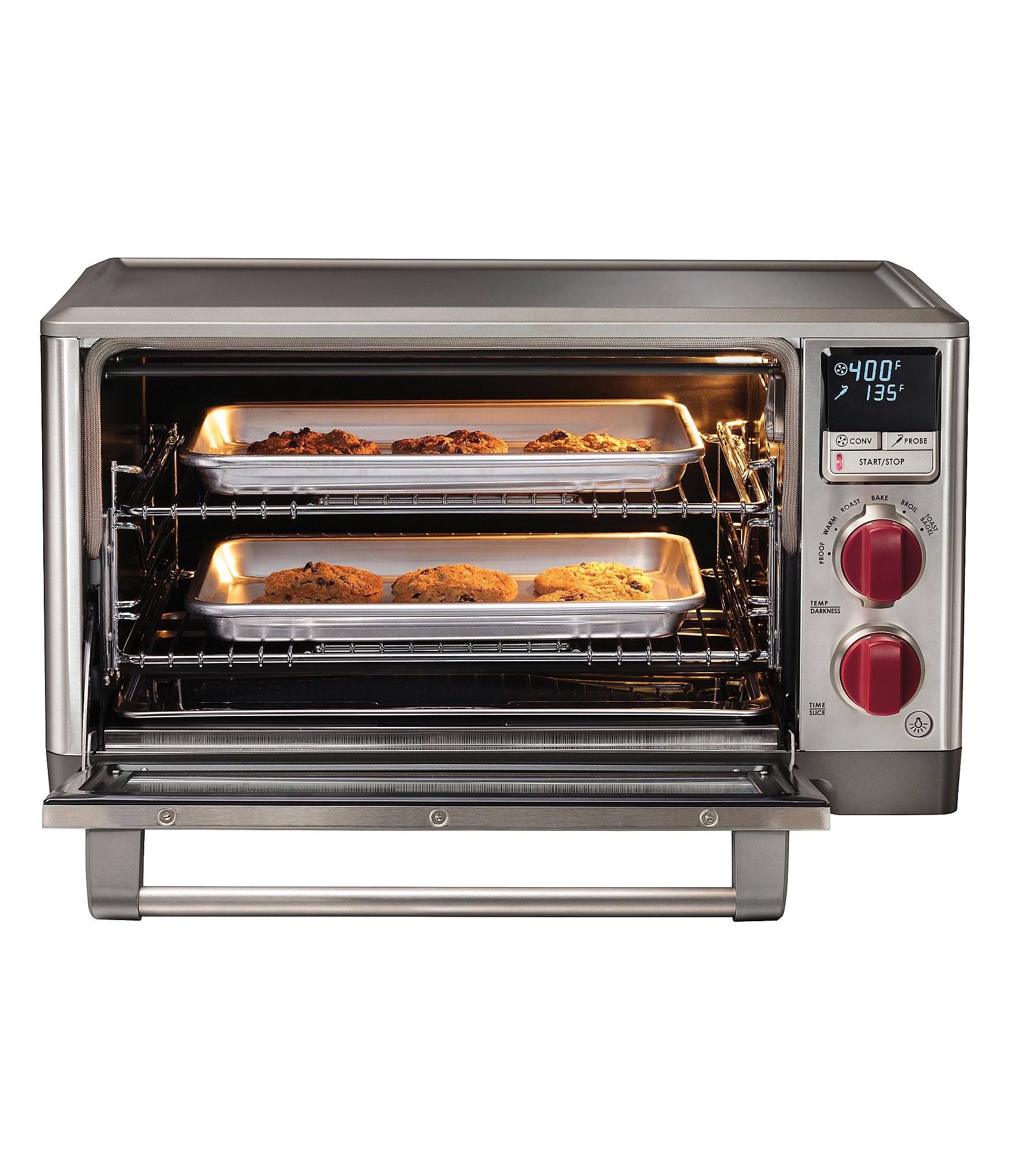 Wolf Gourmet Elite Countertop Oven with Red Knobs