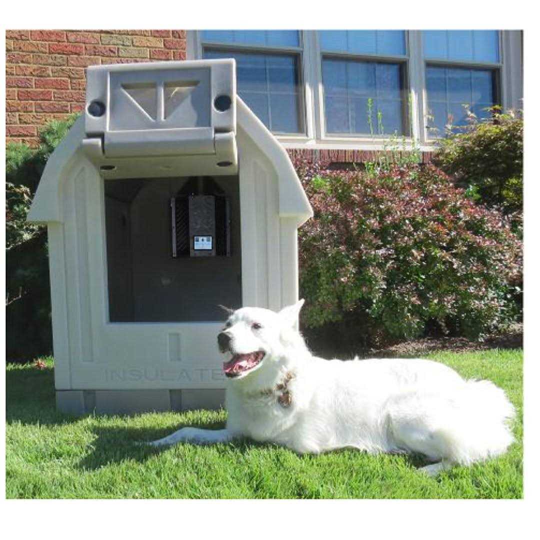 Dog Palace Insulated Dog House with Central Heater - Pet Supplies online store