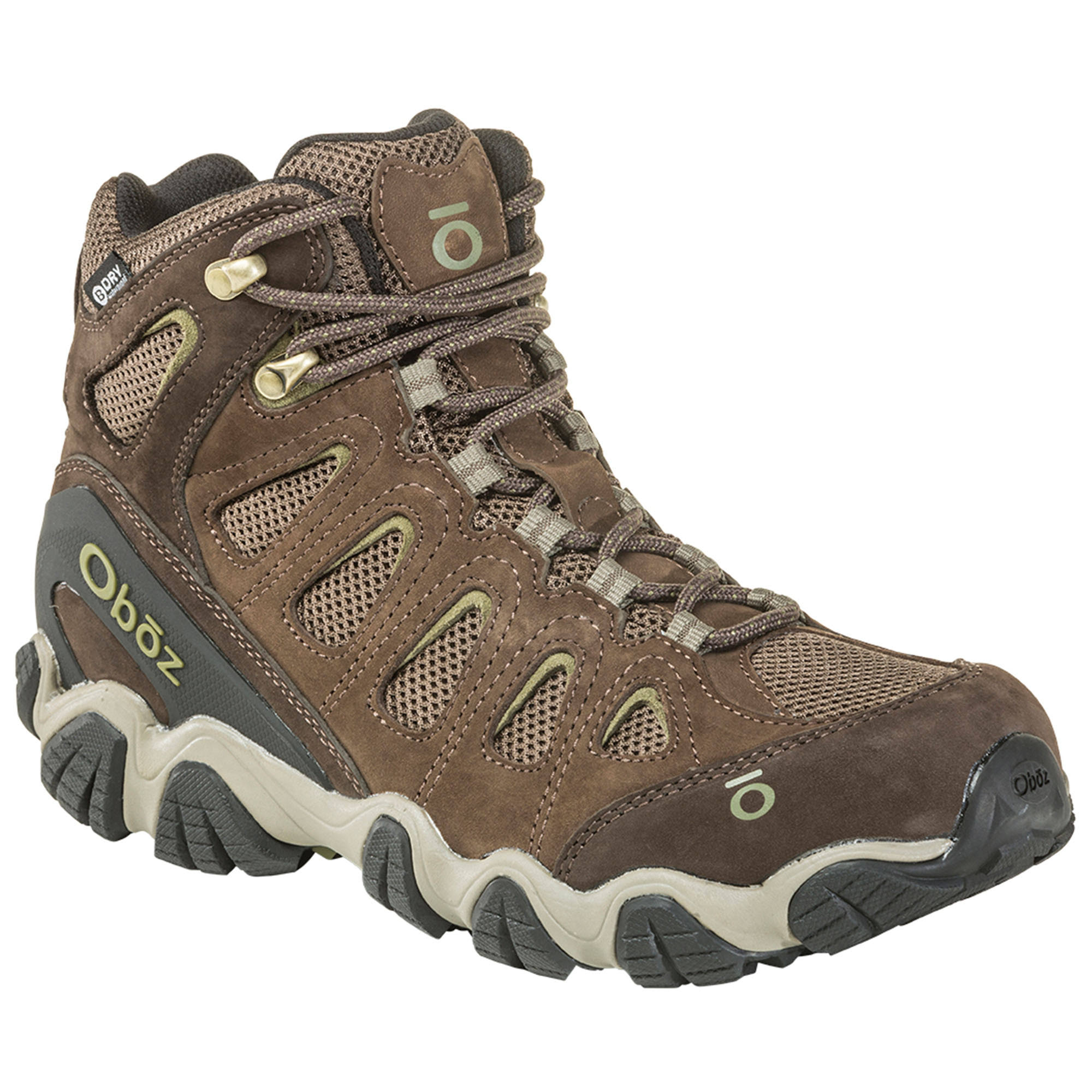 Oboz Men&s Sawtooth II Mid B-DRY, Canteen / Mayfly Green / 8