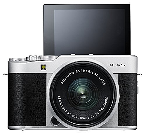 Fujifilm X-A5 Mirrorless Digital Camera w/XC15-45mmF3.5-5.6 OIS PZ Lens - Silver