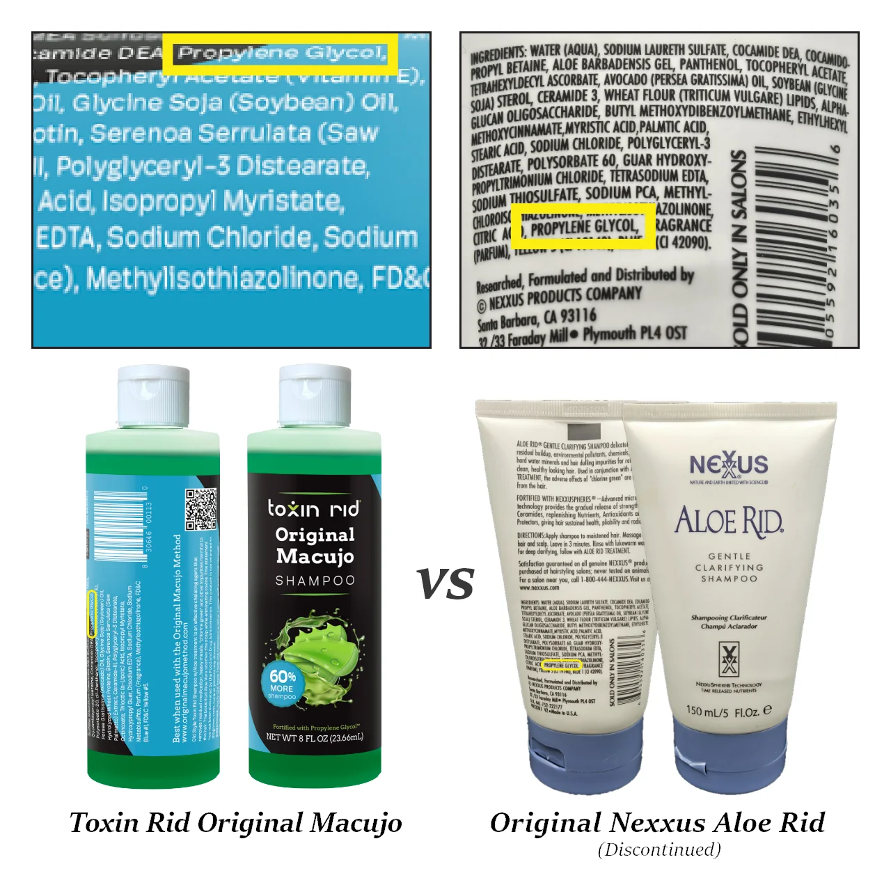 Toxin Rid Original Macujo Old Formula Aloe Shampoo | Clarifying Detox Shampoo to Cleanse Hair Test Follicle Toxin