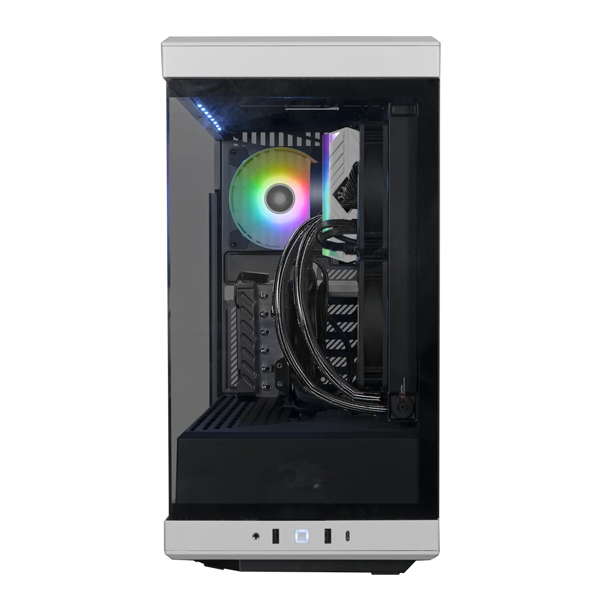 iBUYPOWER Y40 Pro White Gaming Desktop PC - AMD Ryzen 9 7900X - NVIDIA GeForce RTX 4070Ti Super 16GB - 32GB DDR5 RGB RAM - 2TB NVMe