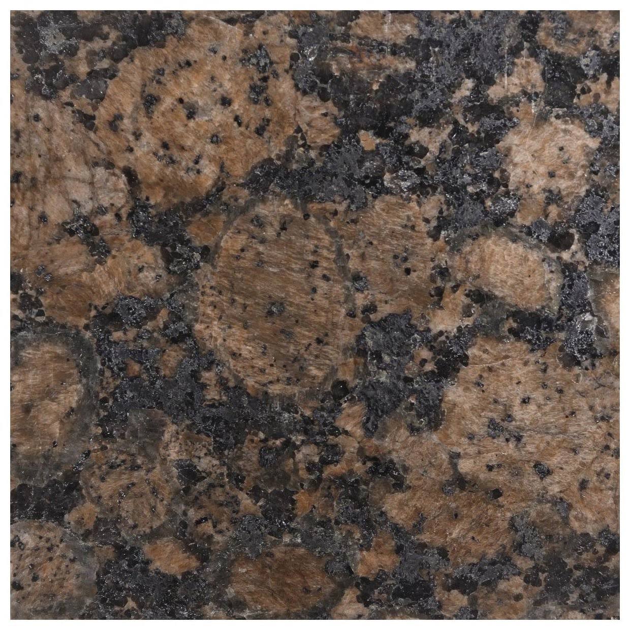 LessCare Baltic Brown Granite Vanity Top 25 in x 22 in with Backsplash 8 in Spread LGB25228