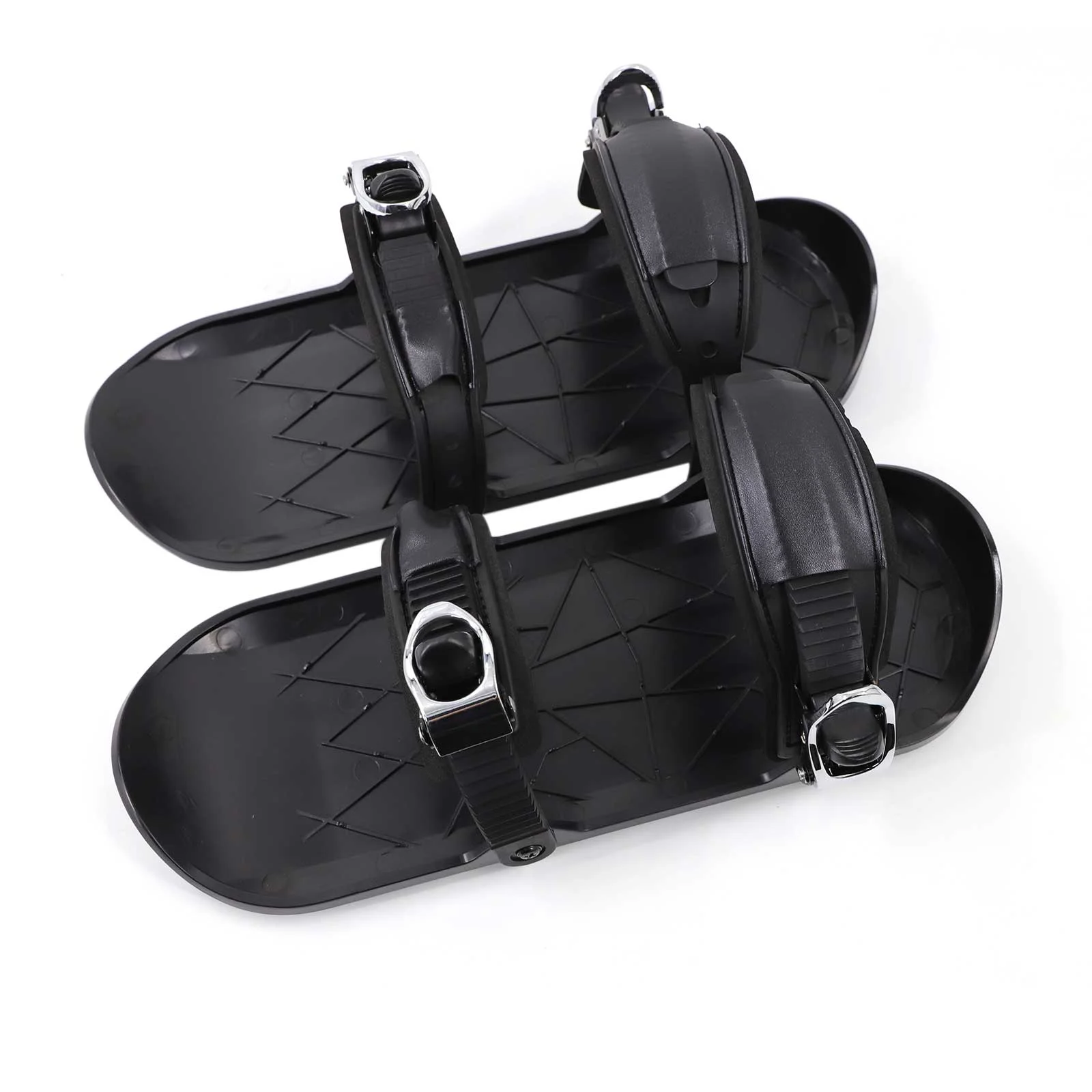 Mini Ski Shoes Adjustable Portable Mini Ski Skates Anti-Slip Foot Panels Snow Board Ski Boots Outdoor Skiing Winter Sports Equipment