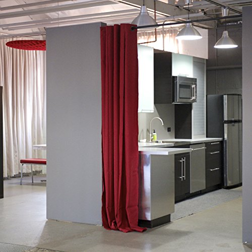 Room/Dividers/Now Tension Rod Room Divider Curtain Kit - XX-Large A, 8ft Tall x 10ft - 12ft 6in Wide (Stone White) | Premium Curtains for Room Partition, Create Privacy, Blackout, Noise Reduction