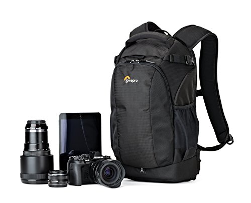 Lowepro LP37131, Flipside 500 AW II Camera Backpack, Fits Mirrorless, Compact Drone, DSLR with Lens, Extra Lenses, Black