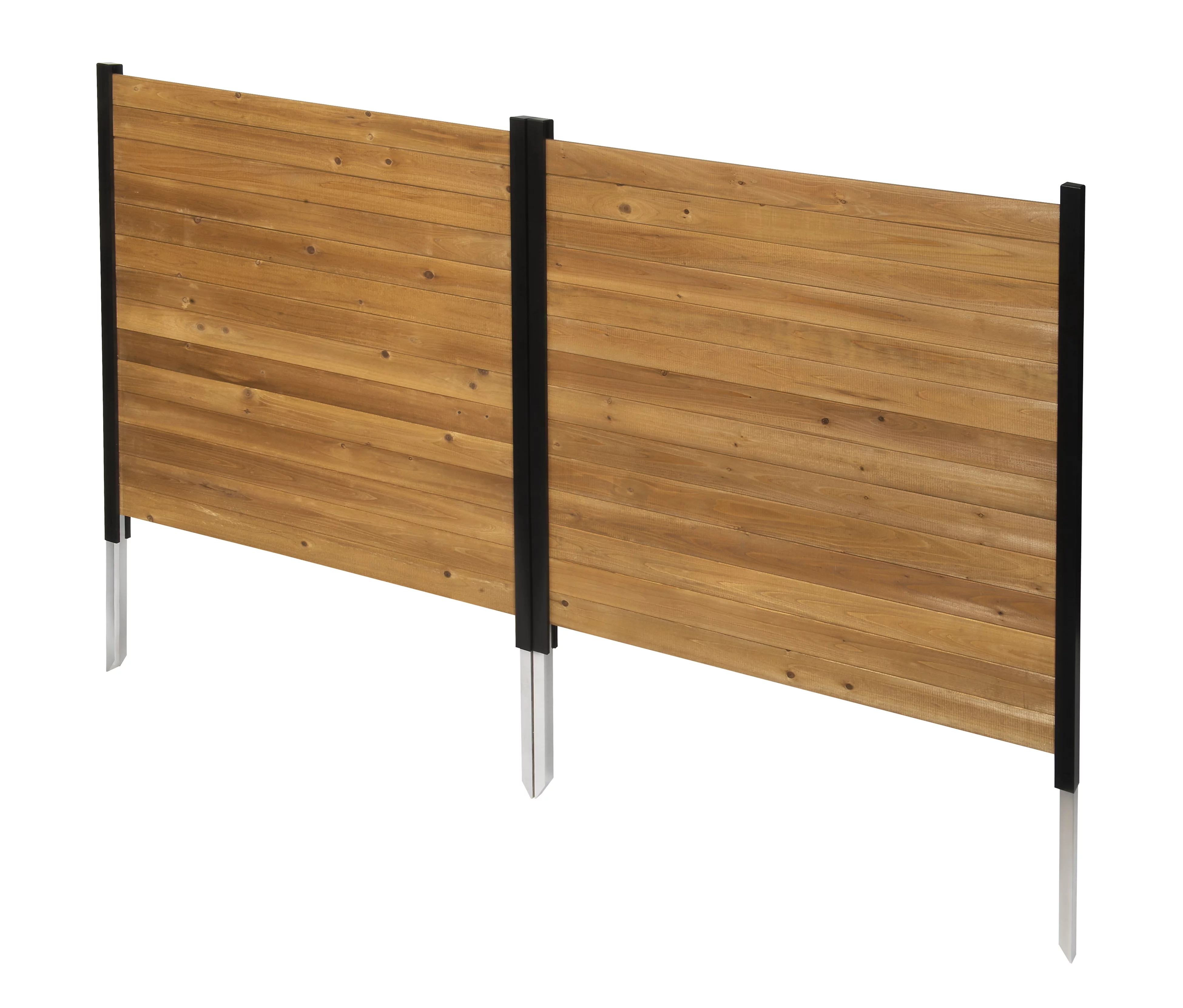 Enclo Richmond Outdoor No Dig Wood Privacy Screen Enclosure for Garbage Bins and Air Conditioners (42in H x 38in W - 2 Panels)