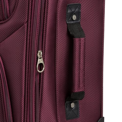 SwissGear Sion Softside Expandable Luggage, Black, Checked-Large 29-Inch