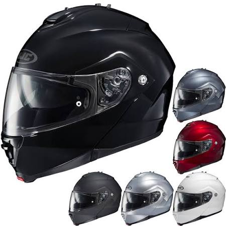 HJC Solid IS-MAX 2 Modular Helmet Single Shield with Pinlock Pins, Size: Medium, Black