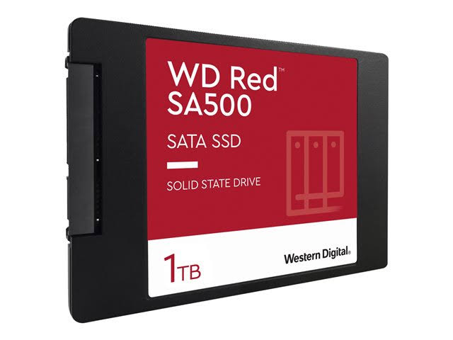 WD Red SA500 NAS SATA 1 TB Internal SSD - 2.5x22 - WDS100T1R0A - SATA 6Gb/s
