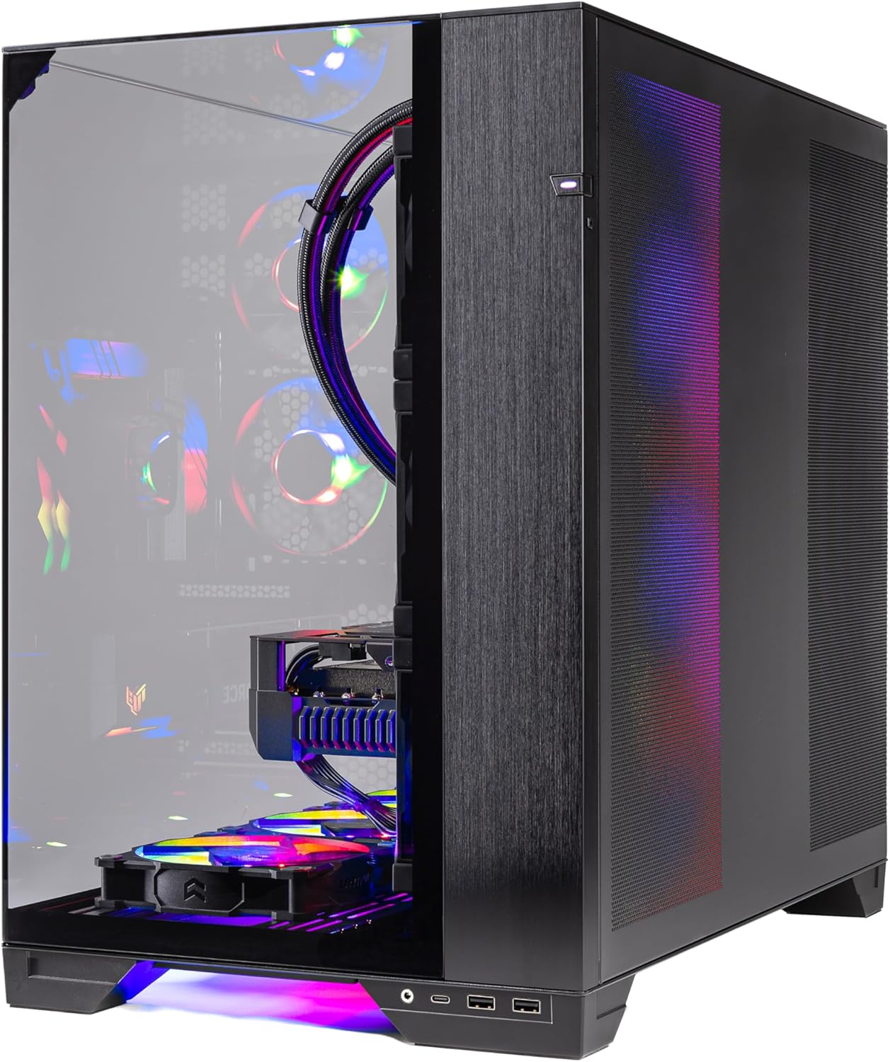 Skytech O11V Gaming PC Desktop, Ryzen 7 7700X 4.5 GHz (5.4GHz Turbo Boost), NVIDIA RTX 4070 Ti Super 16GB GDDR6X, 1TB Gen4 SSD, 32GB DDR5 RAM 5600 RGB, 750W Gold PSU, ARGB AIO, Wi-Fi, Win 11 Home
