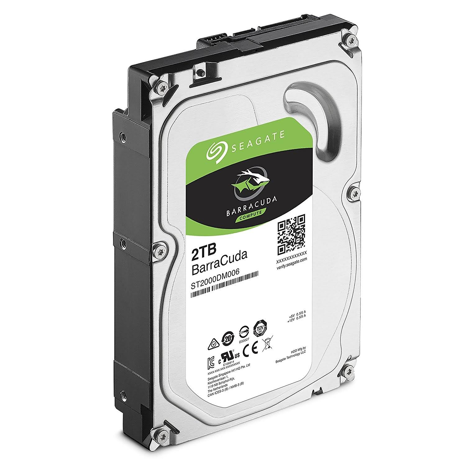 Seagate 2TB BarraCuda SATA 6Gb/s 64MB Cache 3.5-Inch Internal Hard Drive (ST2000DM006)