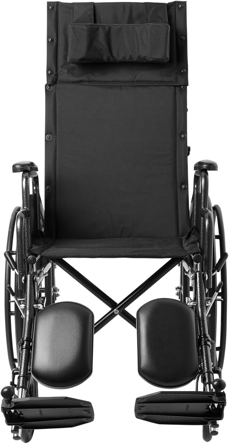 McKesson Reclining Wheelchair & Detachable Desk Arms - 18" Seat Width, 300 Lbs. Capacity - 1 Each/ - 18324201