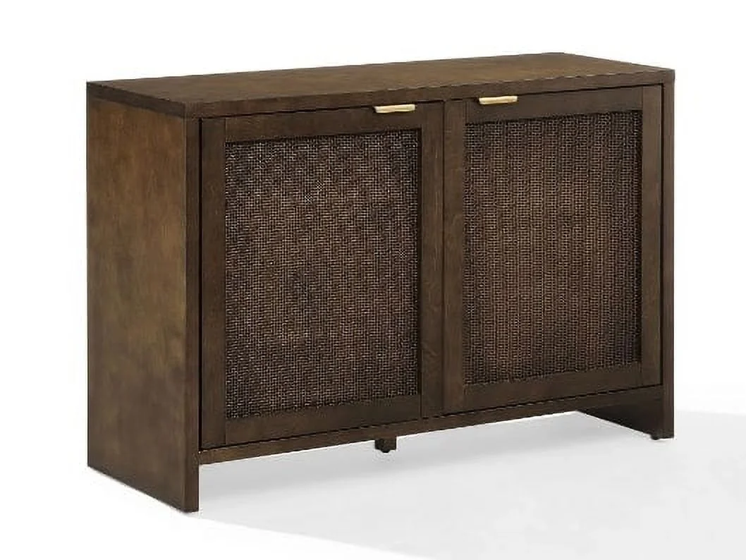 Crosley Furniture Kenji Media Console, Record Player Stand with Vinyl Storage, Modern Home Organizer