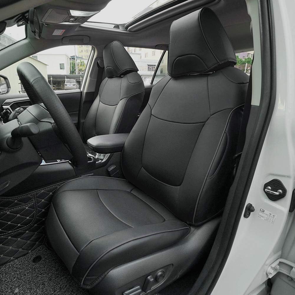 BeHave Car seat Cover,Custom Fit Seat Covers Fit for Toyota RAV4 2019 2020,Leather Auto Seat Covers for SUV Full Set 4pcs Saddle Cover,4pcs Back Cover,5pcs Headrest Cover