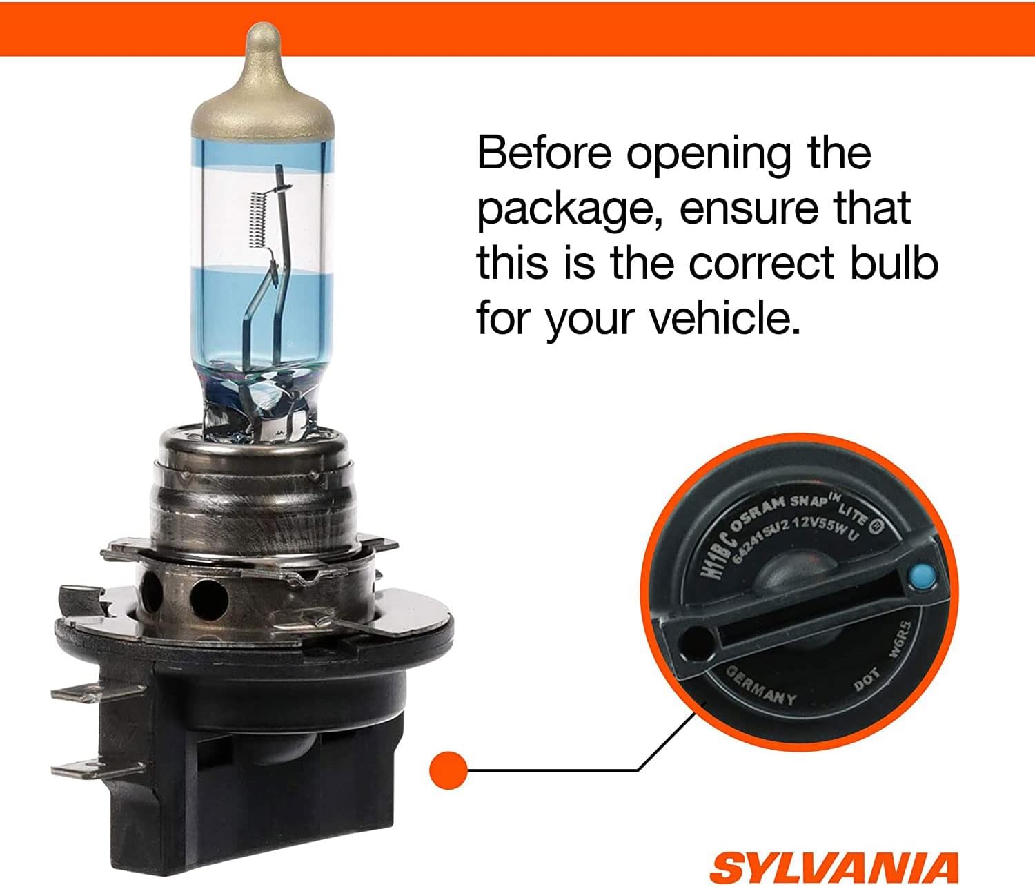 SYLVANIA - H11B SilverStar Ultra - High Performance Halogen Headlight Bulb, High Beam,Brightest Downroad with Whiter Light, Tri-Band Technology (Contains 2 Bulbs) Pack of 2