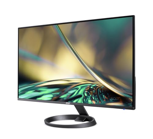 Acer 23.8” Full HD 1920 x 1080 IPS Zero Frame Home Office Computer Monitor - 178° Wide View Angle - 16.7M - NTSC 72% Color Gamut - Low Blue Light - Tilt Compatible - VGA HDMI DVI R240HY bidx