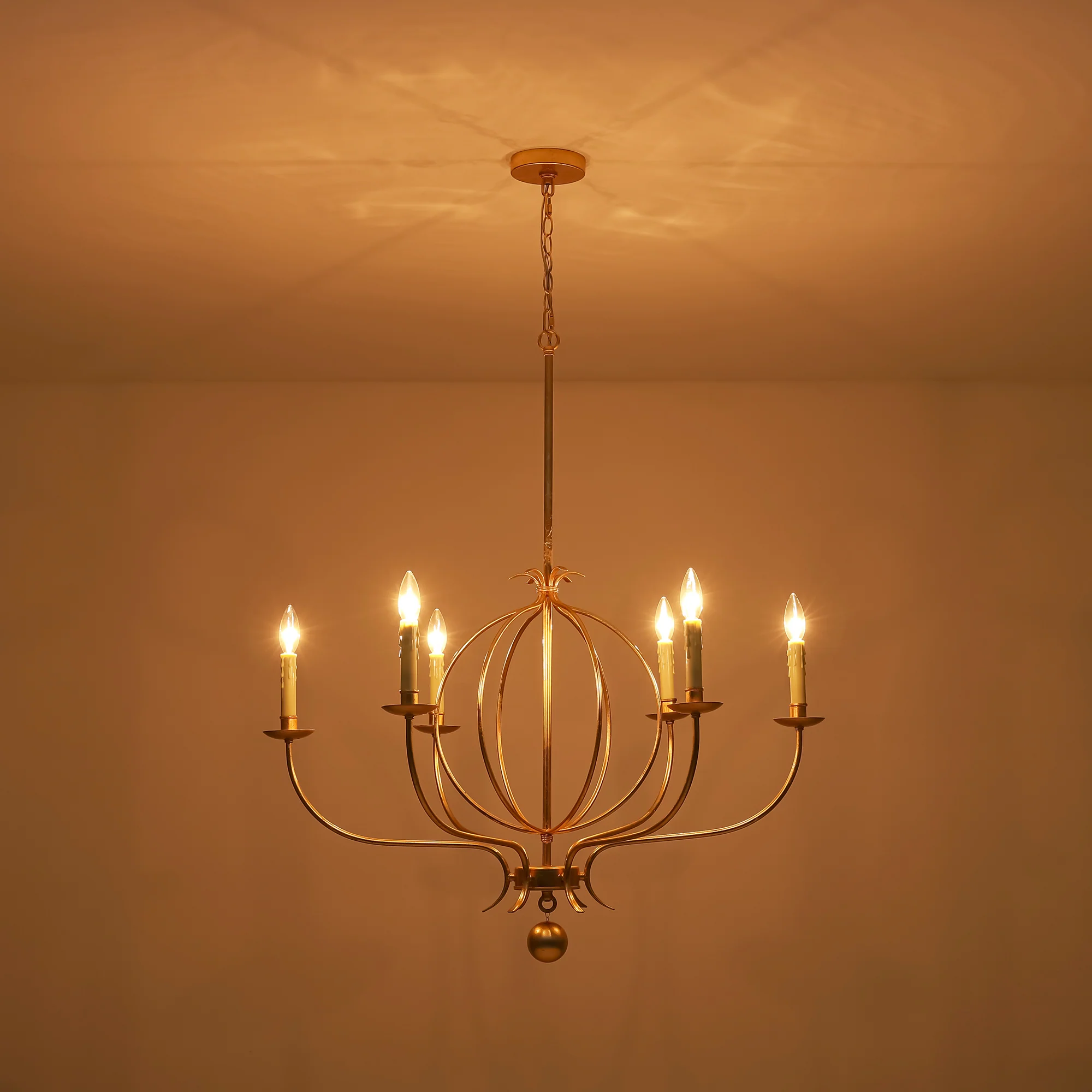 Dresqui 6-Light Dimmable Classic Candle Style Chandelier (33)