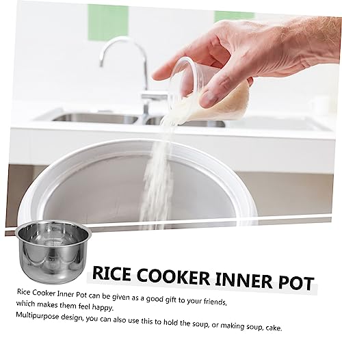 SWOOMEY Rice Cooker Liner Instant Rice Cooker Rice Container Stainless Steel Rice Cooker Nonstick Inner Pot Rice Inner Cooking Pot Electric Rice Inner Tank Electric Cooker Supply Rice Pot