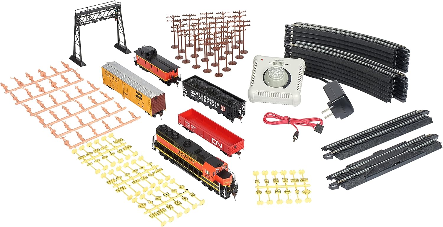 Bachmann Trains - Rail Chief Ready To Run 130 Piece Electric Train Set - HO Scale, Brown/a
