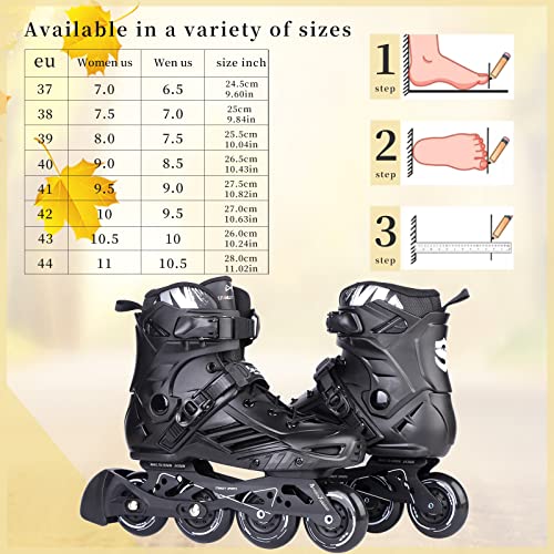 Inline Skates, High Performance Roller Skates with Washable Lining for Men Women Adult Beginners