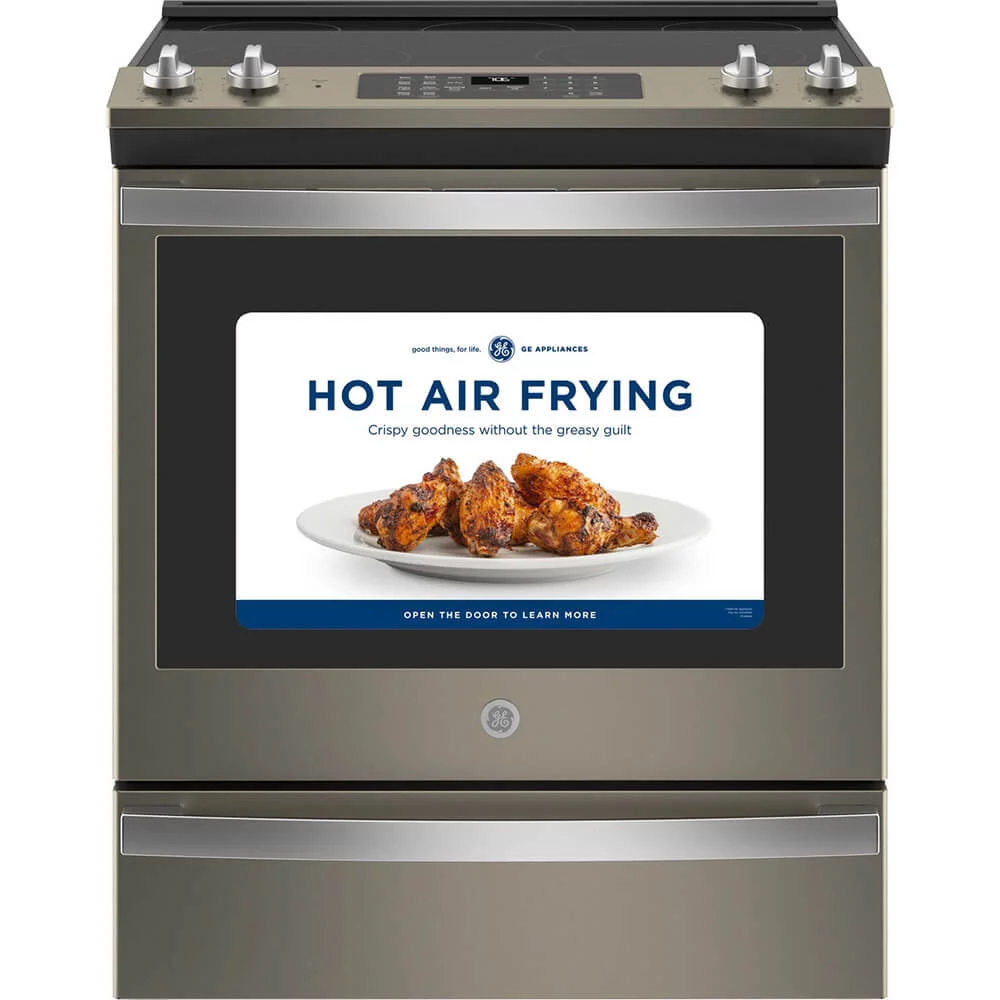 GE APPLIANCES JS760EPES  SLIDE IN ELECTRIC RANGE White