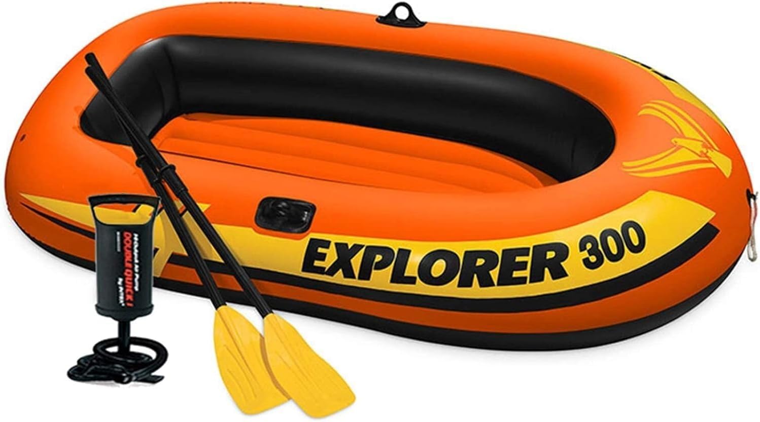 3Person Fishing Boat Inflatable Boat Group Kayak with Oar and Air Pump
