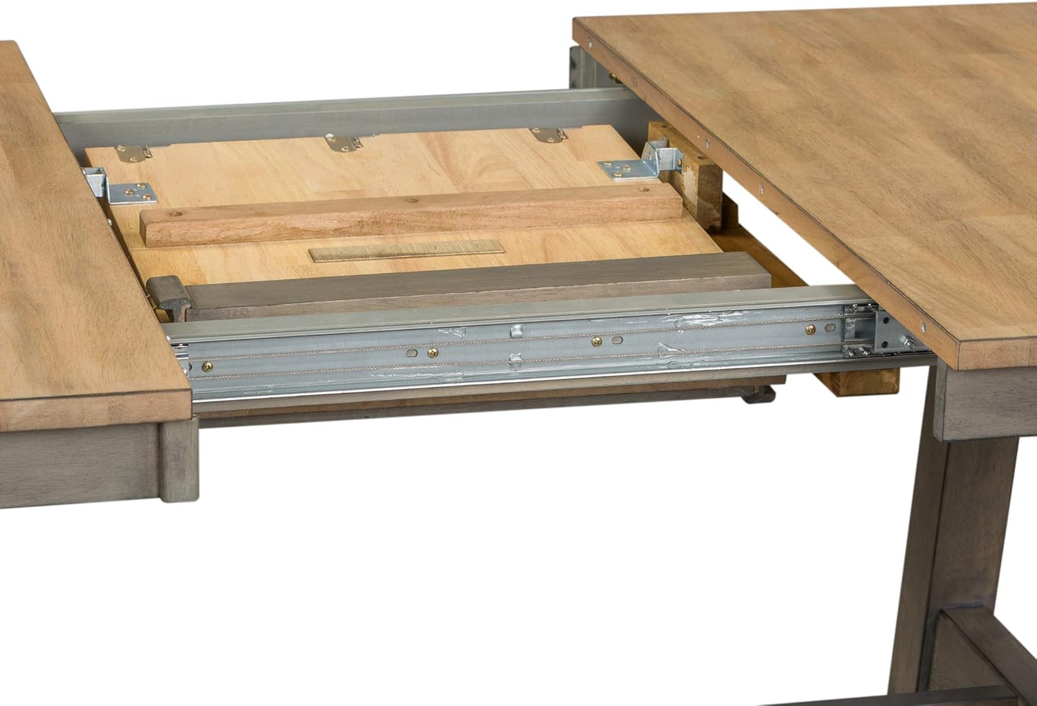 Liberty Furniture Industries Lindsey Farm 7 Piece Trestle Table Set, W38 x D78 x H30, Gray