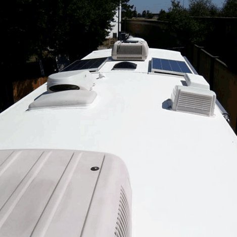 RecPro RV PVC Rubber Roof Kit | 8.5' Wide | Camper, Motor Home, Trailer Roof | Made in USA (35 Feet)