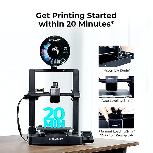Creality Official Ender 3 V3 3D Printer,600mm/s Printing Speed,Clog-free Extruder KIT,All-metal Build,Auto Calibration for Leveling, Print Size 8.66 * 8.66 * 9.44 inch