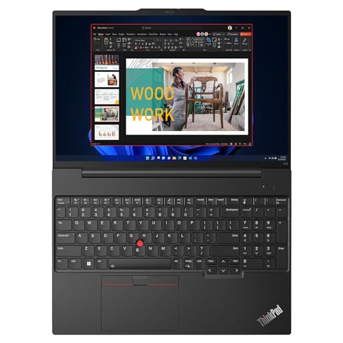 LENOVO ThinkPad E16 Gen 1 Business Laptop, 16" FHD+ Display, AMD Ryzen 7 7730U, 16GB RAM, 512GB SSD, Backlit Keyboard, Fingerprint Reader, HDMI, RJ-45, Wi-Fi 6, Windows 11 Pro, Black