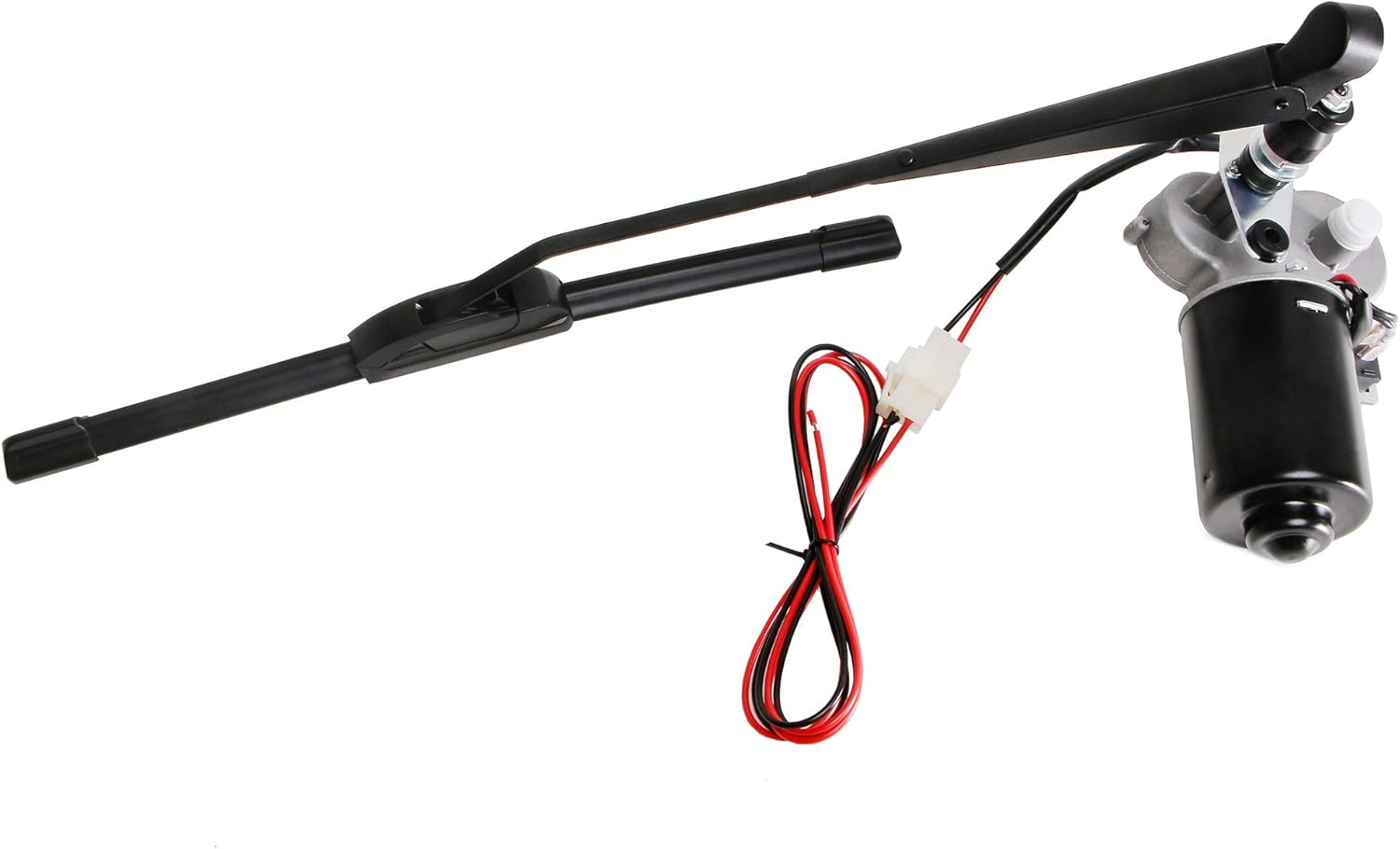 YiCross Electric UTV Windshield Wiper Motor 12V Hard Coated Polycarbonate Universal Windshield Wiper Kit w/Multi Wiper, 90 Degree Wipe Sweep