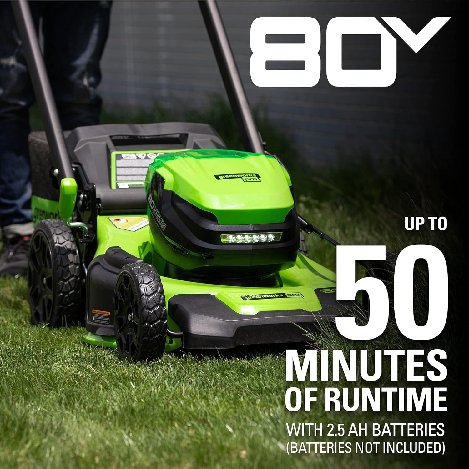 Greenworks 80V 21" Cordless Battery Push Lawn Mower w/ 4.0Ah Battery & Charger String trimmer tool only Kit