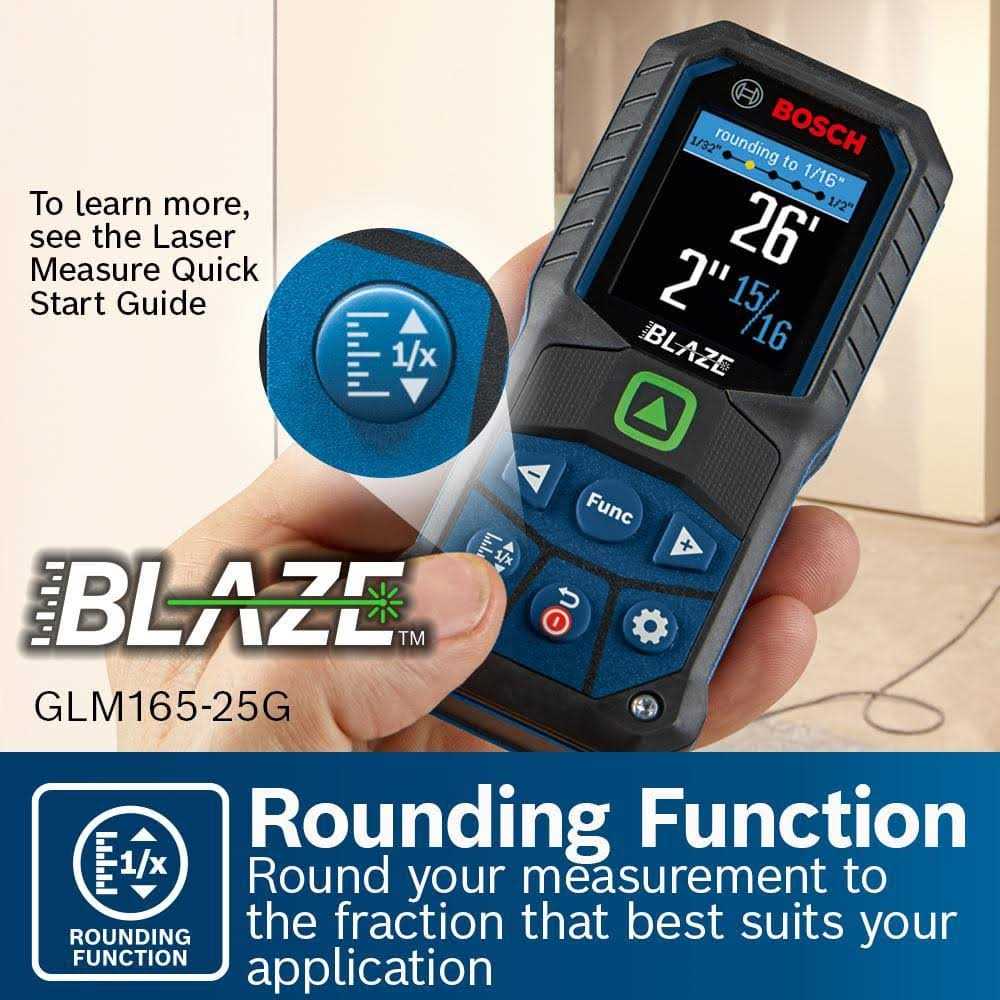 Bosch GLM165-25G Blaze Green Beam Laser Measure - Shop Hardware Tools Online Store