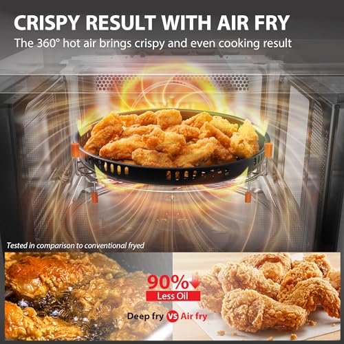 TOSHIBA EM131A5C-BS Countertop Microwave Ovens 1.2 Cu Ft, 12.4" Removable Turntable Smart Humidity Sensor 12 Auto Menus Mute Function ECO Mode Easy Clean Interior Black Color 1000W