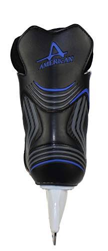 American Ice Force 2.0 Hockey Skate, 8, Black