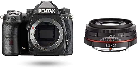 Pentax K-3 Mark III Flagship APS-C Black Camera Body - 12fps, Touch Screen LCD, Weather Resistant Magnesium Alloy Body with in-Body 5-Axis Shake Reduction. 1.05x Optical viewfinder with 100% FOV