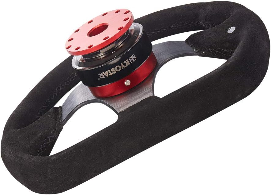 WKD Titanium Steering Wheel Quick Release Hub Adapter Snap Off Boos Kit Black #8313