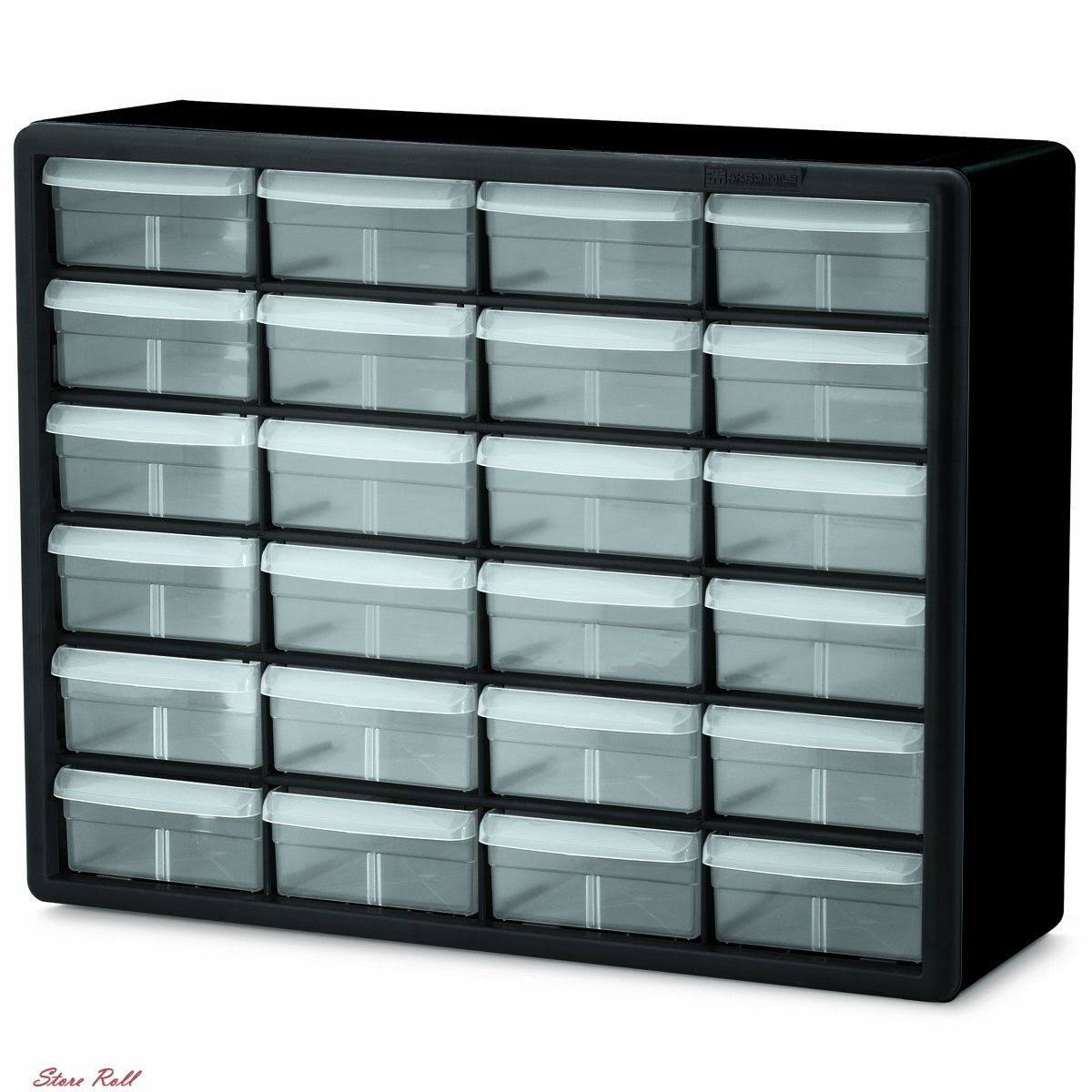 Akro-Mils 10124 24 Drawer Plastic Parts Storage Hardware and Craft Cabinet x