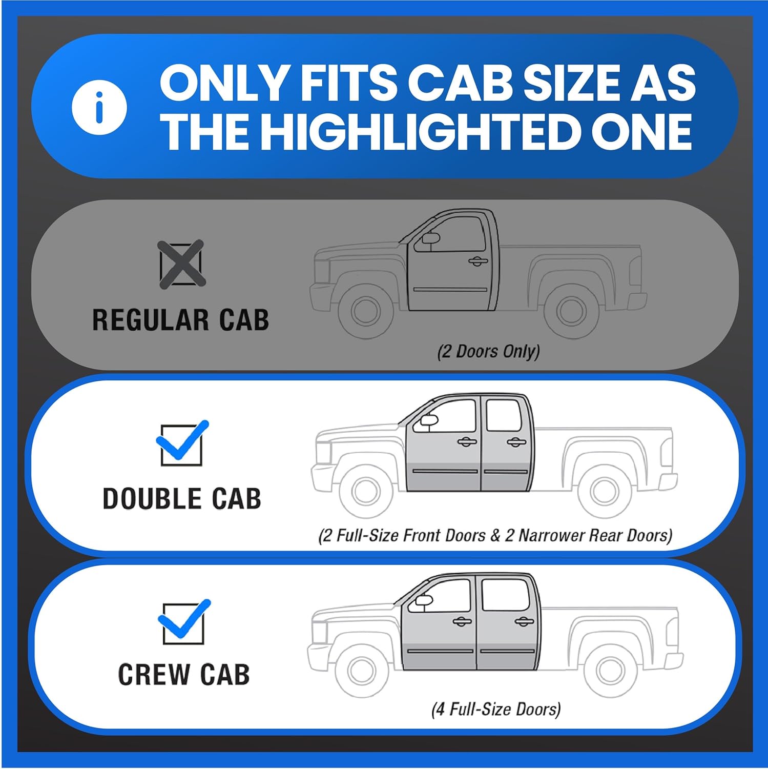 Tyger Auto Underseat Storage Box for 2019-2023 Chevy Silverado 1500/GMC Sierra 1500; 2020-2023 2500 3500 | Double Cab & Crew Cab | TG-CB5C2278