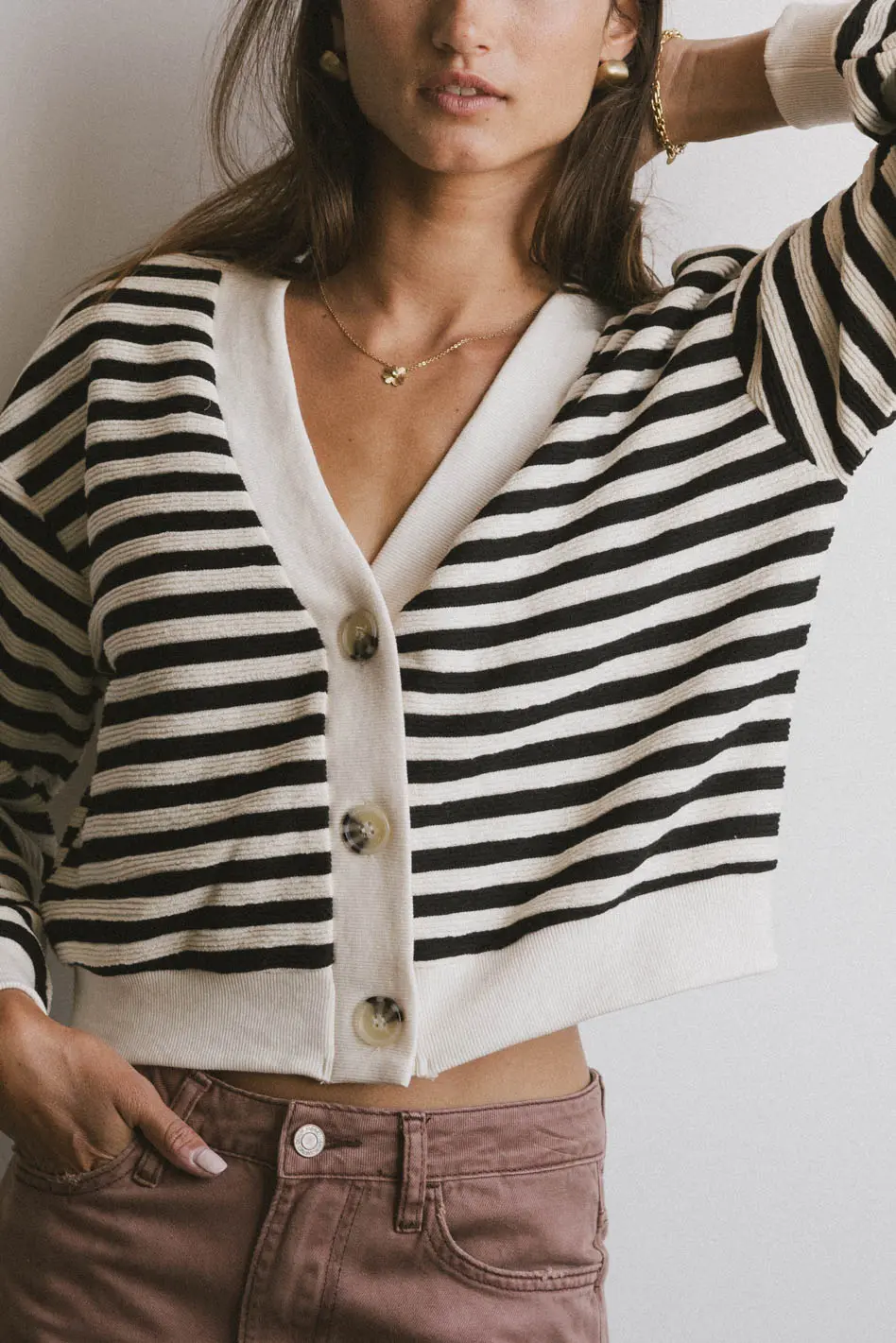 Osaia Striped Cardigan - FINAL SALE