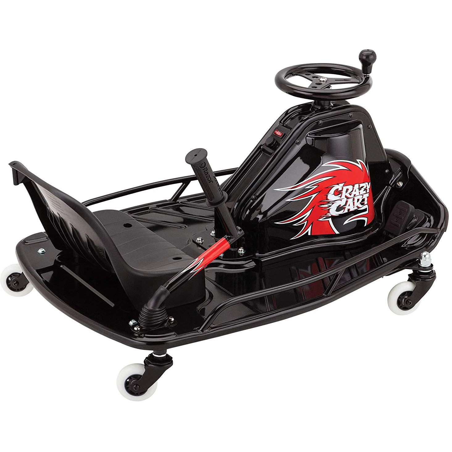 Razor Crazy Cart DLX - 24V Electric Powered Ride-On, up to 12 mph, Drifting Go Kart For Ages 9+