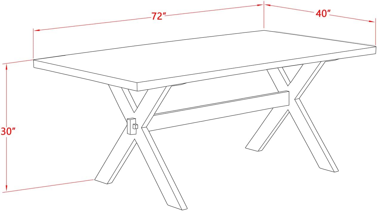 Tuscan Temptations - 9-Piece Dining Table Set - 8 Parsons Chairs and A A Rectangular Table Hardwood Frame