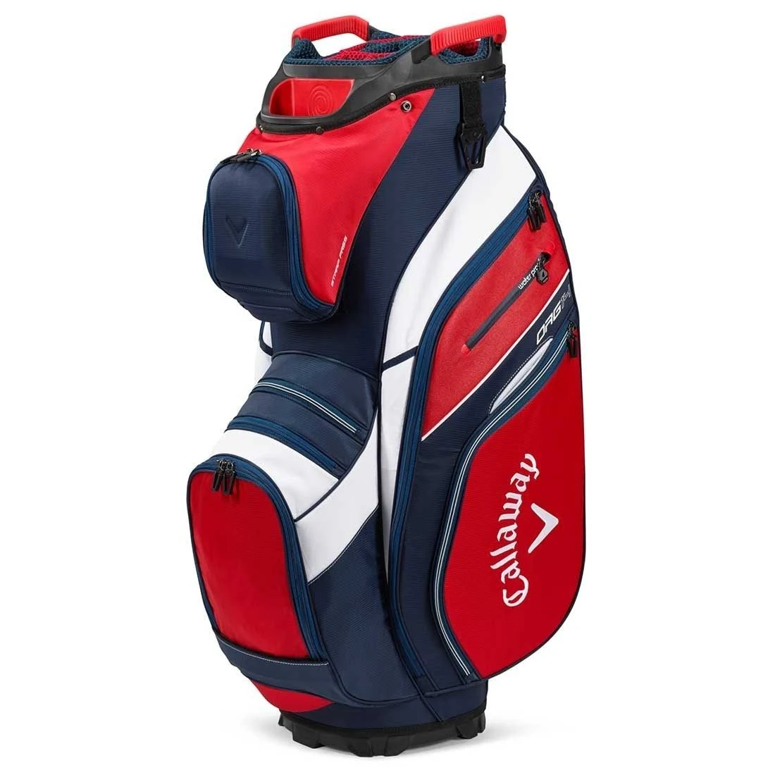 Callaway Golf 2020 Org 14 Cart Bag-White-Charcoal-Black-Red