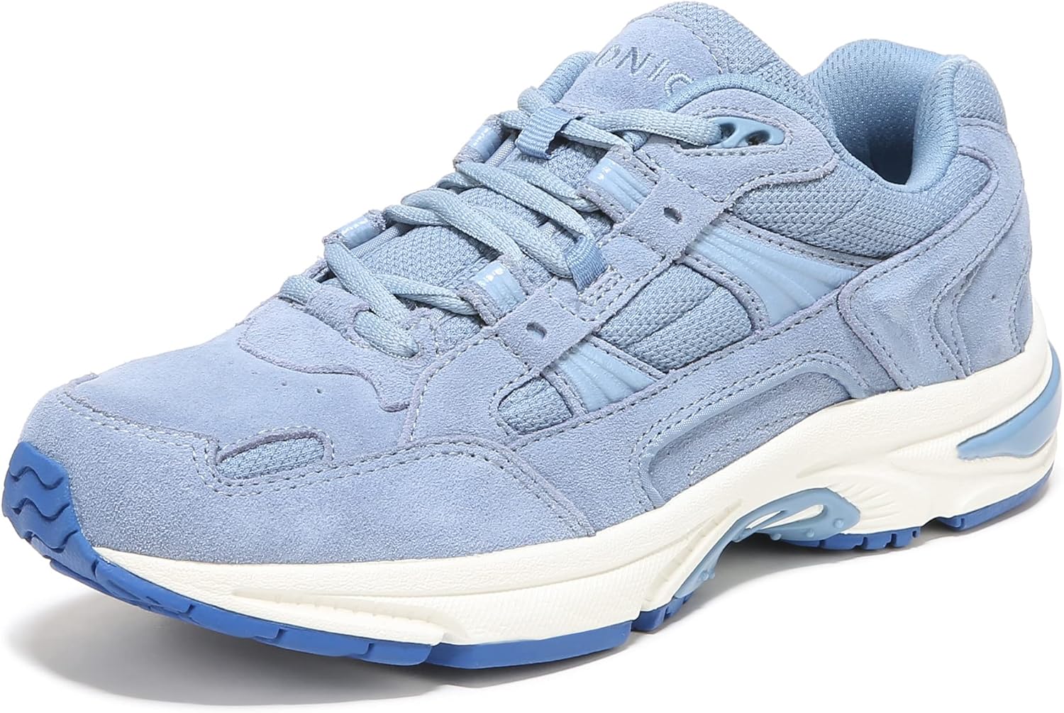 Vionic Women?s Classic Walker Comfort Sneaker- Walking Shoes That Include an Orthotic Insole Providing Cushioning and Arch Support Blue Shadow Suede 6 Medium