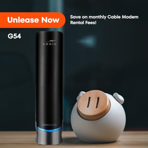 ARRIS (SB8200) - Cable Modem - Fast DOCSIS 3.1 32x8 Gigabit Cable Modem , Approved for Comcast Xfinity, Cox, Charter Spectrum, & more | 1 Gbps Max Internet Speed, 4 OFDM Channels - (No Built-in Wifi)