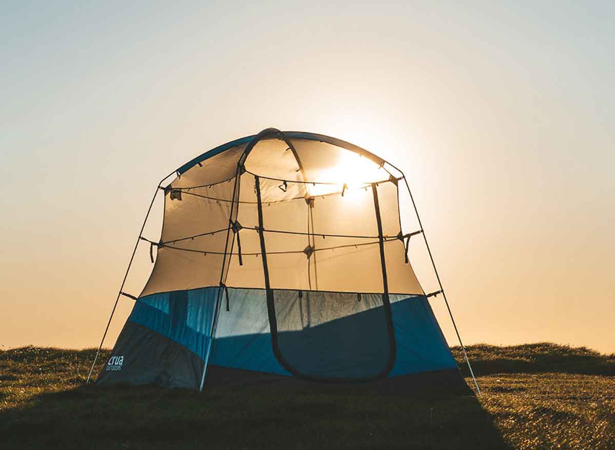 Crua Outdoors Blue Xtent Maxx 2 - 3 Person Tent Lightweight Pop-up and Extendable
